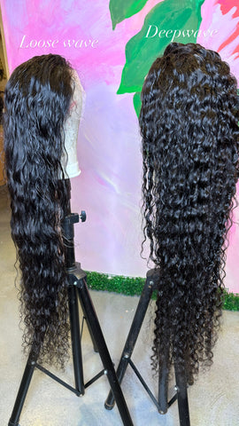 (PreOrder)40" Loosewave/Deepwave Frontal Wig
